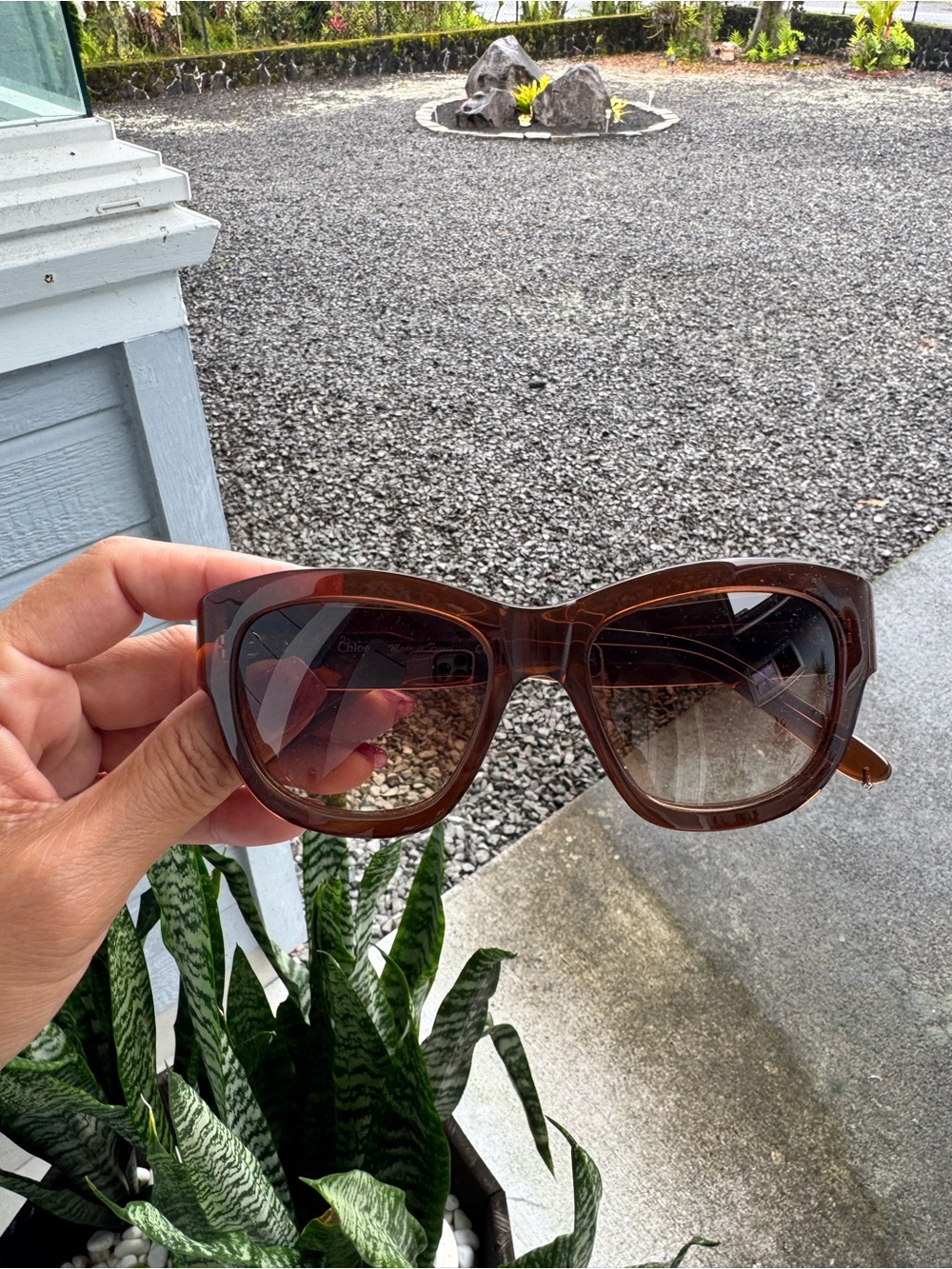 Chloé CL2144 Brown Oversized Square Sunglasses Made in France with Case - Picture 6 of 14